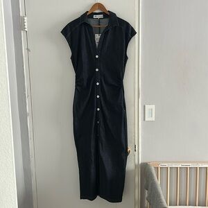 Zara denim midi dress NWT